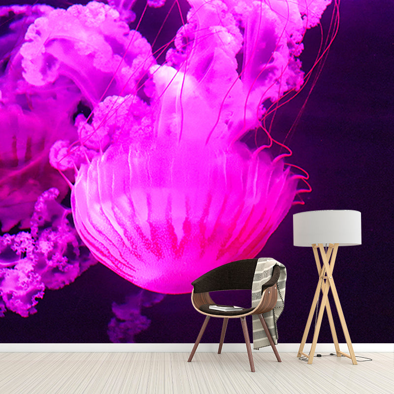 Stunning Wall Mural Jellyfish Patterned Sitting Room Wall Mural
