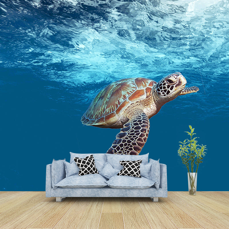 Photography Wall Mural Sea Turtle Patterned Living Room Wall Mural