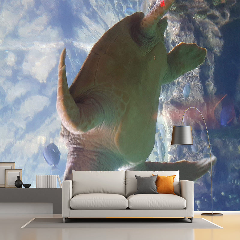 Popular Wall Mural Sea Turtle Printed Drawing Room Wall Mural