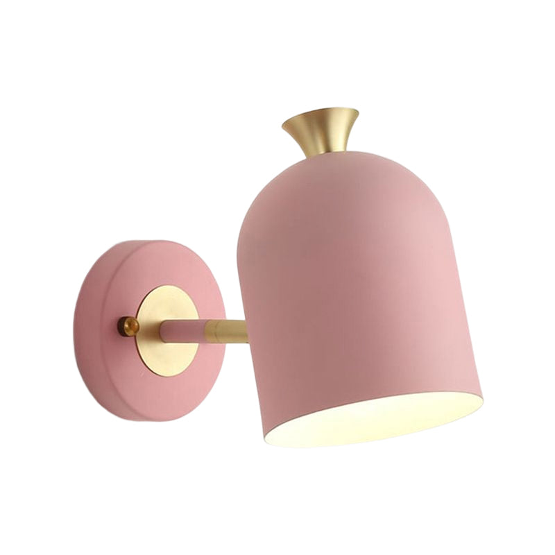 Modernism Macaron Wall Light Metal Shaded Lighting for Bedroom