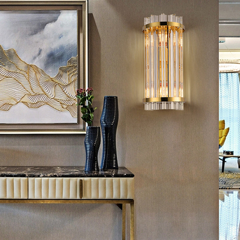 Wall Mounted Lighting Minimalist Style Crystal Wall Sconce Lighting