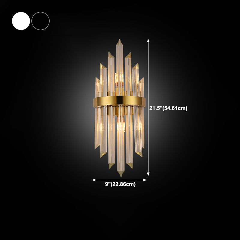 Wall Mounted Lighting Minimalist Style Crystal Wall Sconce Lighting