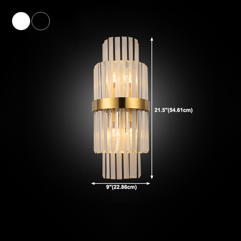 Wall Mounted Lighting Minimalist Style Crystal Wall Sconce Lighting