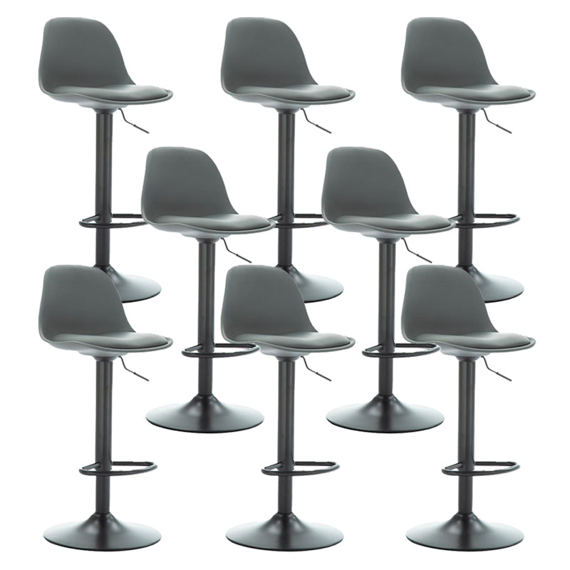 Scandinavian Adjustable Height Bar Stool Faux Leather Bar Stool for Bristol