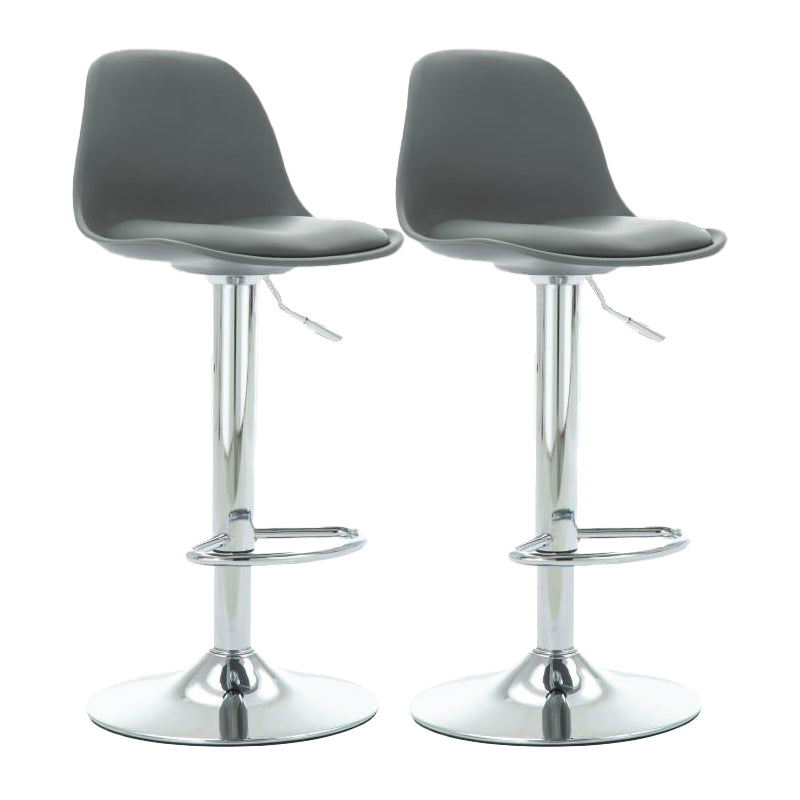 Scandinavian Adjustable Height Bar Stool Faux Leather Bar Stool for Bristol