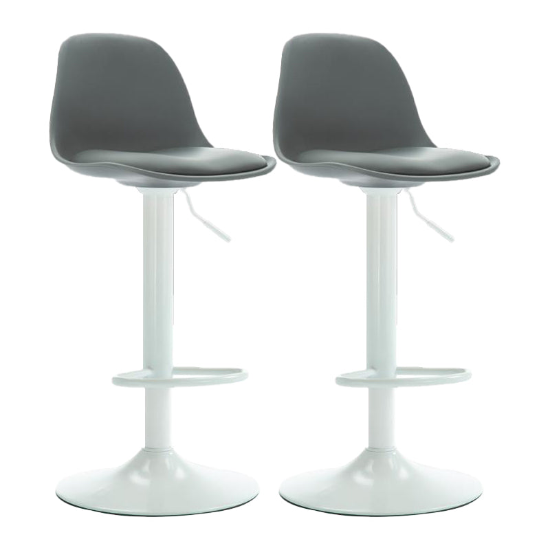 Scandinavian Adjustable Height Bar Stool Faux Leather Bar Stool for Bristol