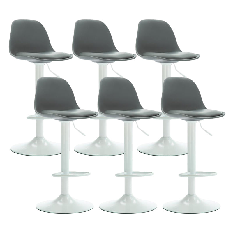 Scandinavian Adjustable Height Bar Stool Faux Leather Bar Stool for Bristol