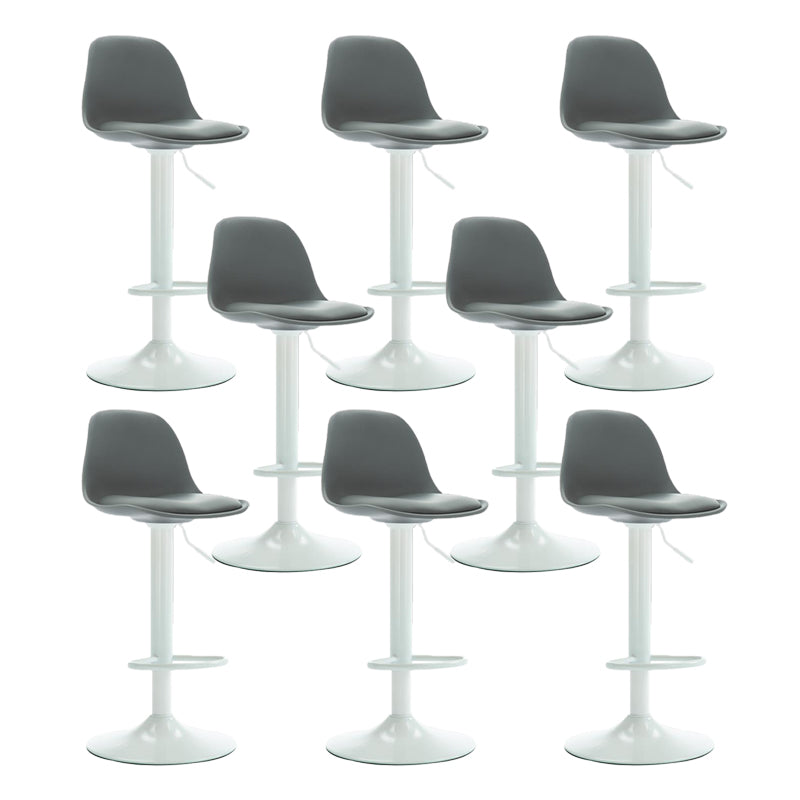 Scandinavian Adjustable Height Bar Stool Faux Leather Bar Stool for Bristol
