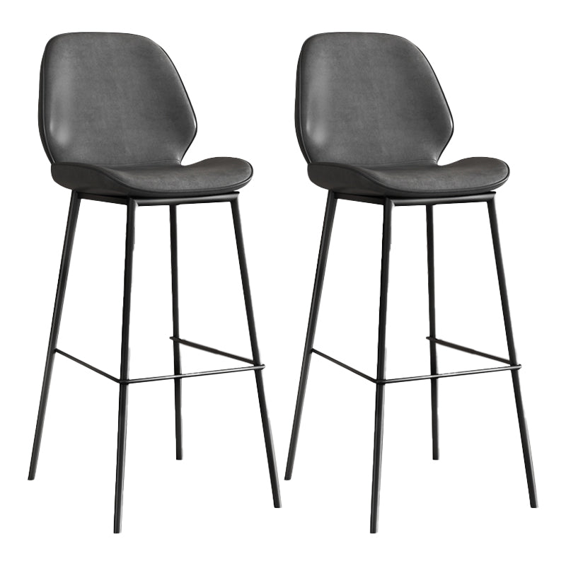 Industrial Bucket Counter & Bar Stool Footrest Metal Indoor Counter Chair