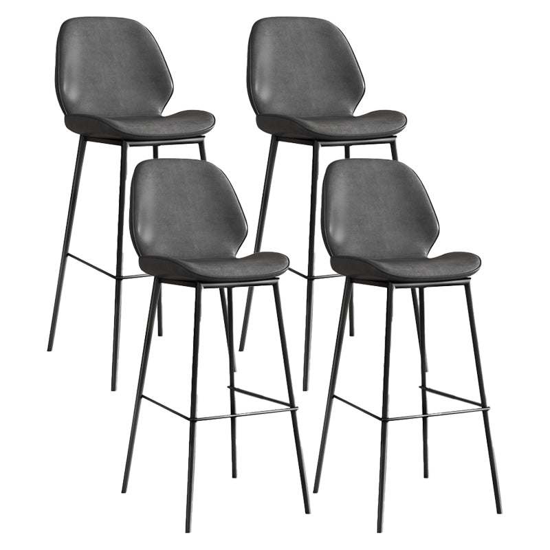 Industrial Bucket Counter & Bar Stool Footrest Metal Indoor Counter Chair