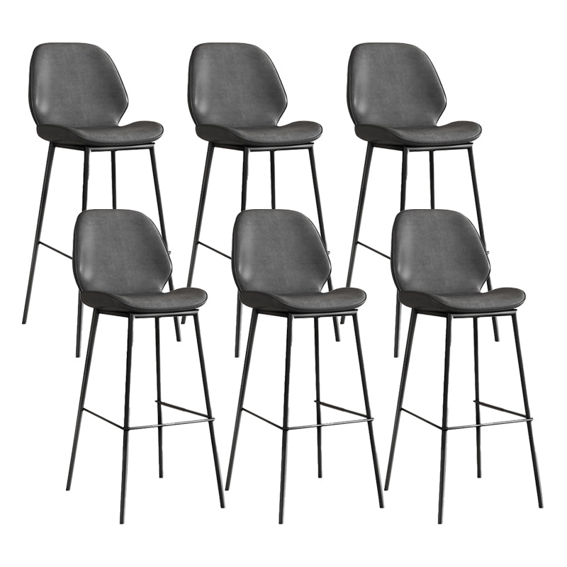 Industrial Bucket Counter & Bar Stool Footrest Metal Indoor Counter Chair
