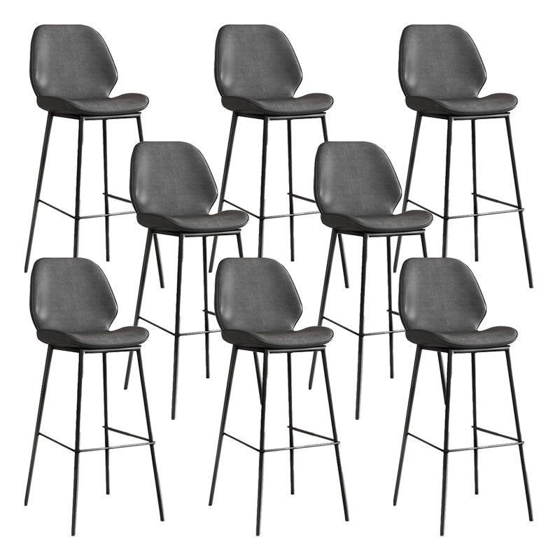 Industrial Bucket Counter & Bar Stool Footrest Metal Indoor Counter Chair