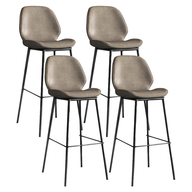 Industrial Bucket Counter & Bar Stool Footrest Metal Indoor Counter Chair