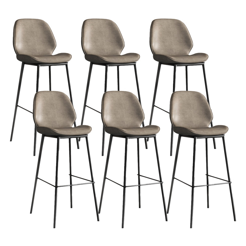 Industrial Bucket Counter & Bar Stool Footrest Metal Indoor Counter Chair