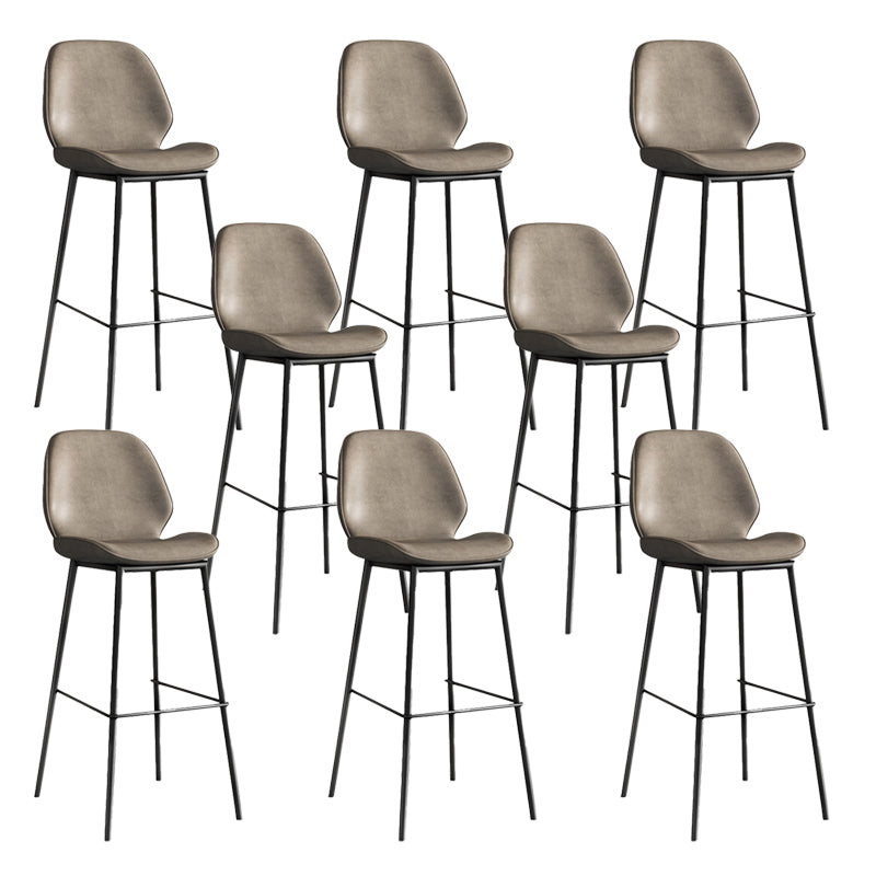 Industrial Bucket Counter & Bar Stool Footrest Metal Indoor Counter Chair