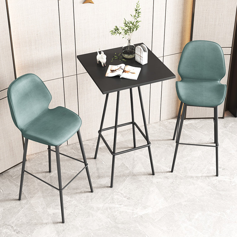 Industrial Bucket Counter & Bar Stool Footrest Metal Indoor Counter Chair