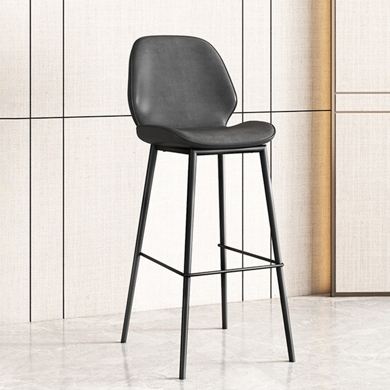 Industrial Bucket Counter & Bar Stool Footrest Metal Indoor Counter Chair