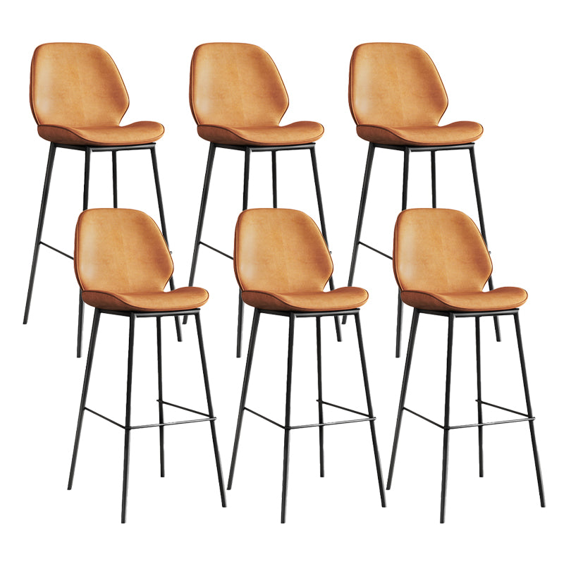 Industrial Bucket Counter & Bar Stool Footrest Metal Indoor Counter Chair