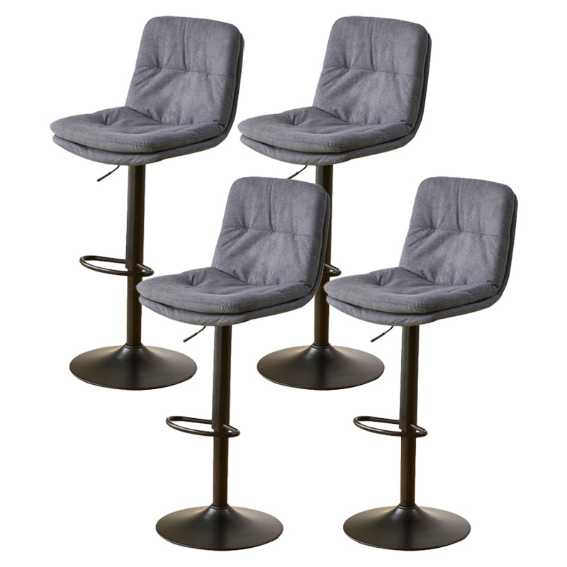 Bucket Adjustable Height Dining Stool Industrial Indoor Counter-height Stool with Swivel