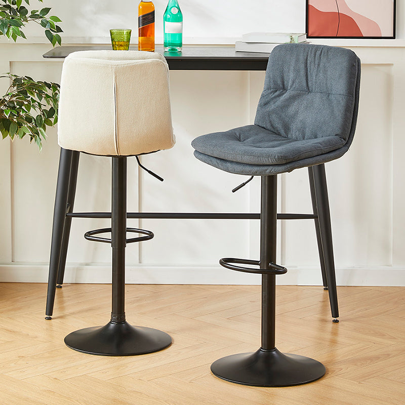 Bucket Adjustable Height Dining Stool Industrial Indoor Counter-height Stool with Swivel
