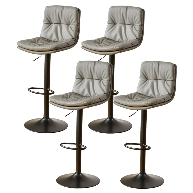 Bucket Adjustable Height Dining Stool Industrial Indoor Counter-height Stool with Swivel