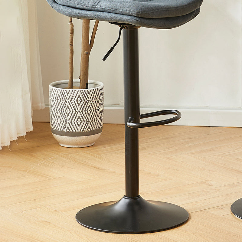 Bucket Adjustable Height Dining Stool Industrial Indoor Counter-height Stool with Swivel