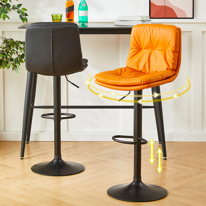 Bucket Adjustable Height Dining Stool Industrial Indoor Counter-height Stool with Swivel