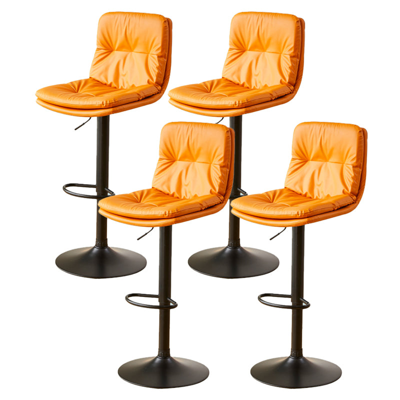 Bucket Adjustable Height Dining Stool Industrial Indoor Counter-height Stool with Swivel