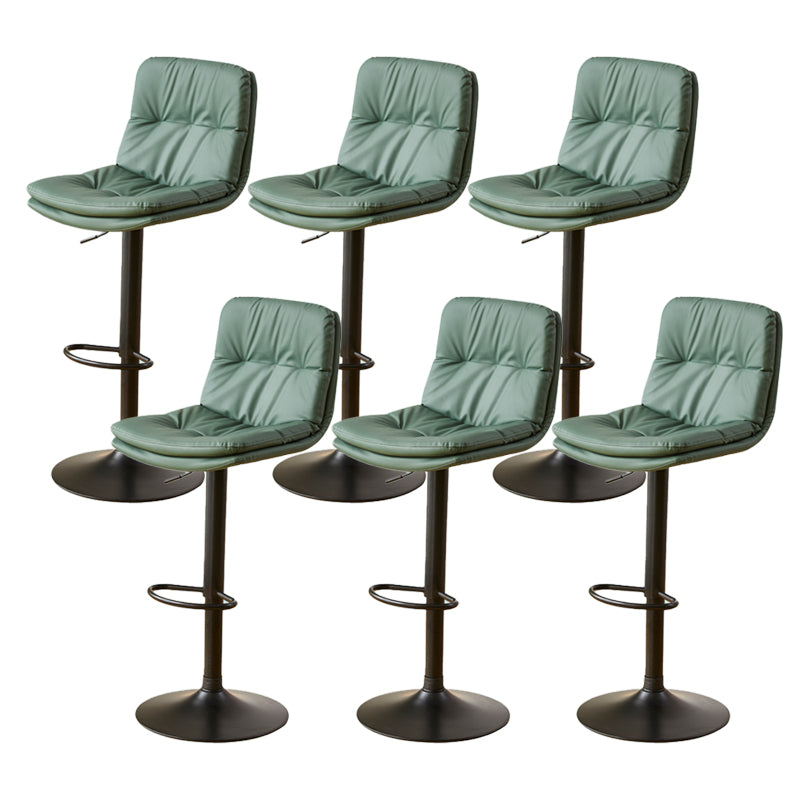 Bucket Adjustable Height Dining Stool Industrial Indoor Counter-height Stool with Swivel