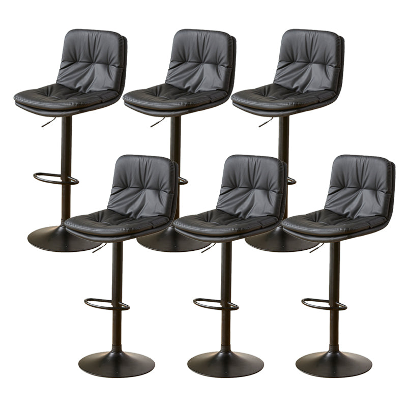 Bucket Adjustable Height Dining Stool Industrial Indoor Counter-height Stool with Swivel