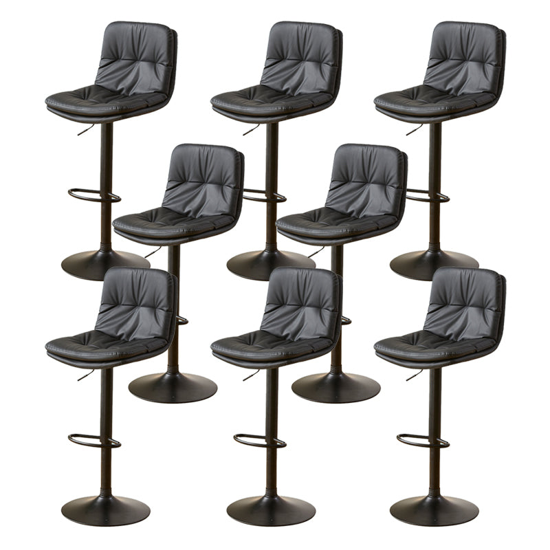 Bucket Adjustable Height Dining Stool Industrial Indoor Counter-height Stool with Swivel