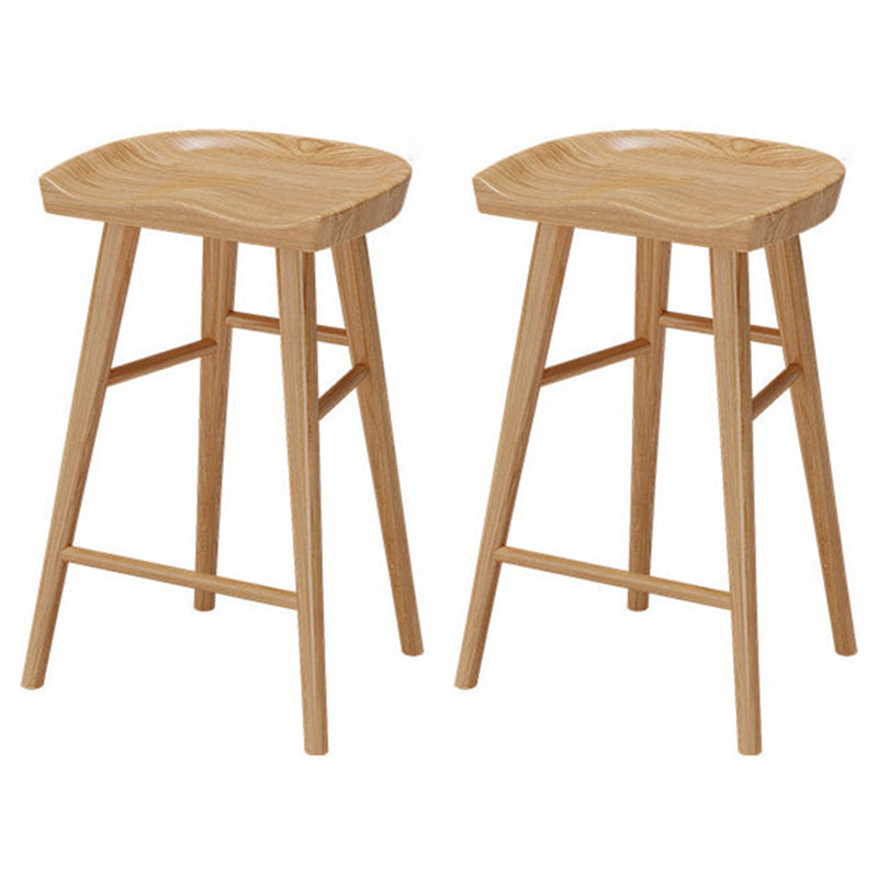 Modern Rectangle Solid Wood Bar Table Set 1/2/5/9 Pieces Counter Table with High Stools