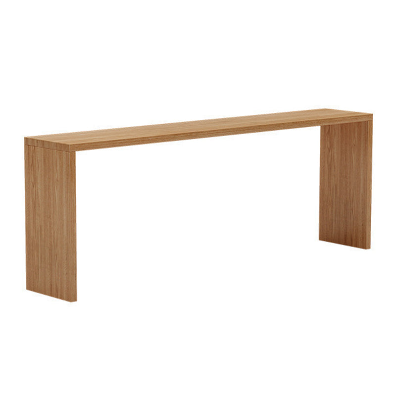 Modern Rectangle Solid Wood Bar Table Set 1/2/5/9 Pieces Counter Table with High Stools