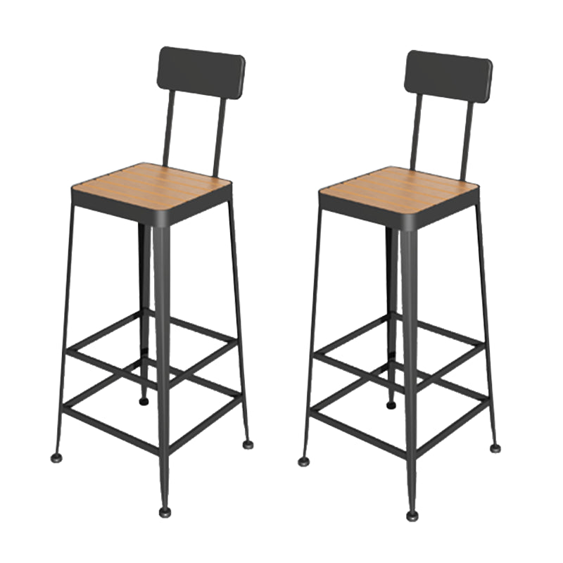 Industrial Bar Table Set 1/2/5 Pcs Rectangular Bar Table and Stools