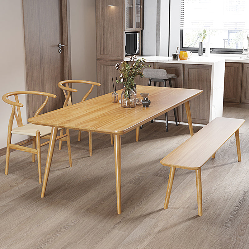 Rectangle 1/4/5 Pieces Dining Set Solid Wood Legs Dining Furniture Set