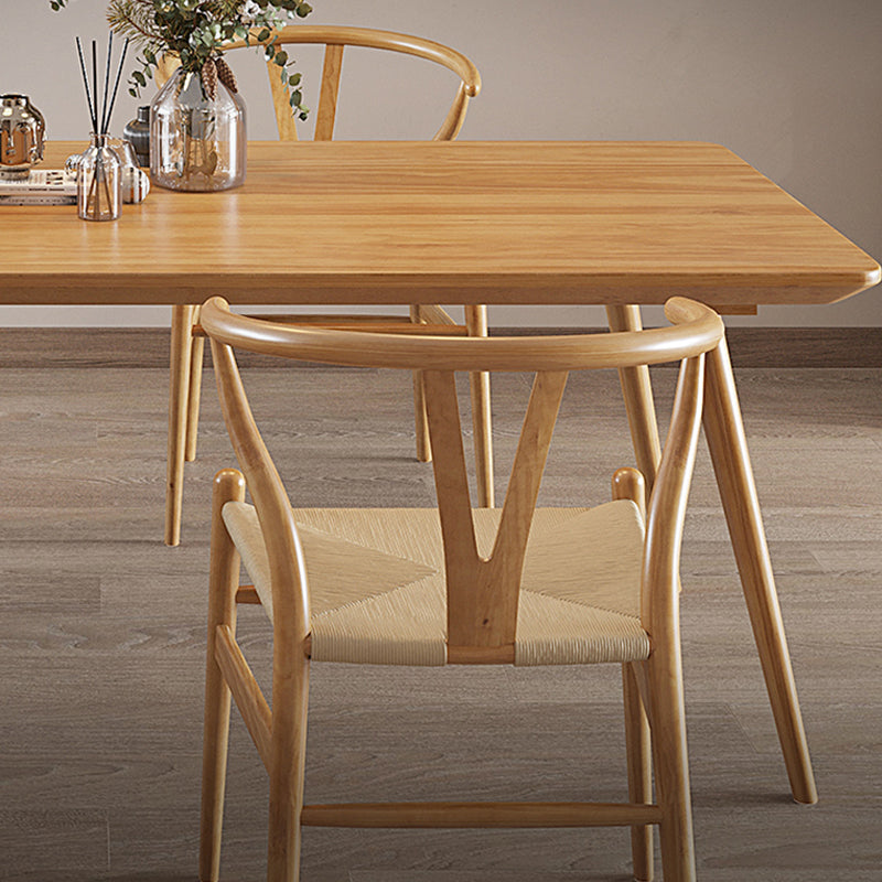 Rectangle 1/4/5 Pieces Dining Set Solid Wood Legs Dining Furniture Set