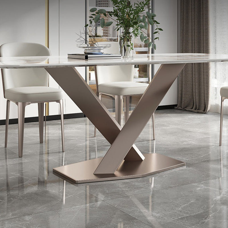 Modern Style Sintered Stone Dining Table Set 1/2/5/7 Pieces Dining Set for Home Use