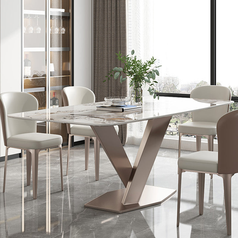 Modern Style Sintered Stone Dining Table Set 1/2/5/7 Pieces Dining Set for Home Use