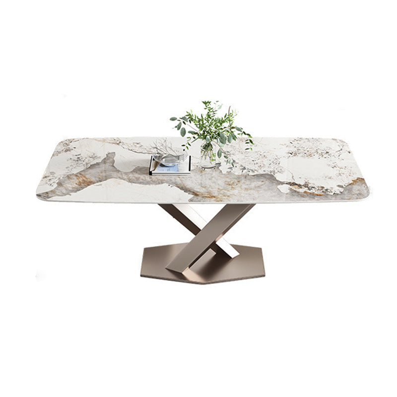 Modern Style Sintered Stone Dining Table Set 1/2/5/7 Pieces Dining Set for Home Use