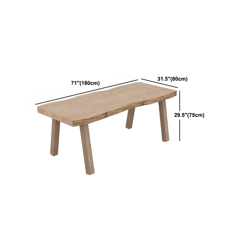 Modern 1/2/5/6/7 Pieces Dining Set Solid Wood Legs Dining Furniture Items in Natural