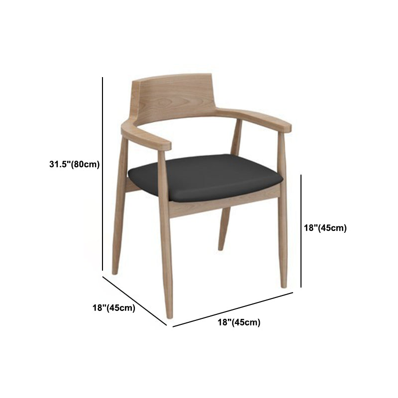 Modern 1/2/5/6/7 Pieces Dining Set Solid Wood Legs Dining Furniture Items in Natural