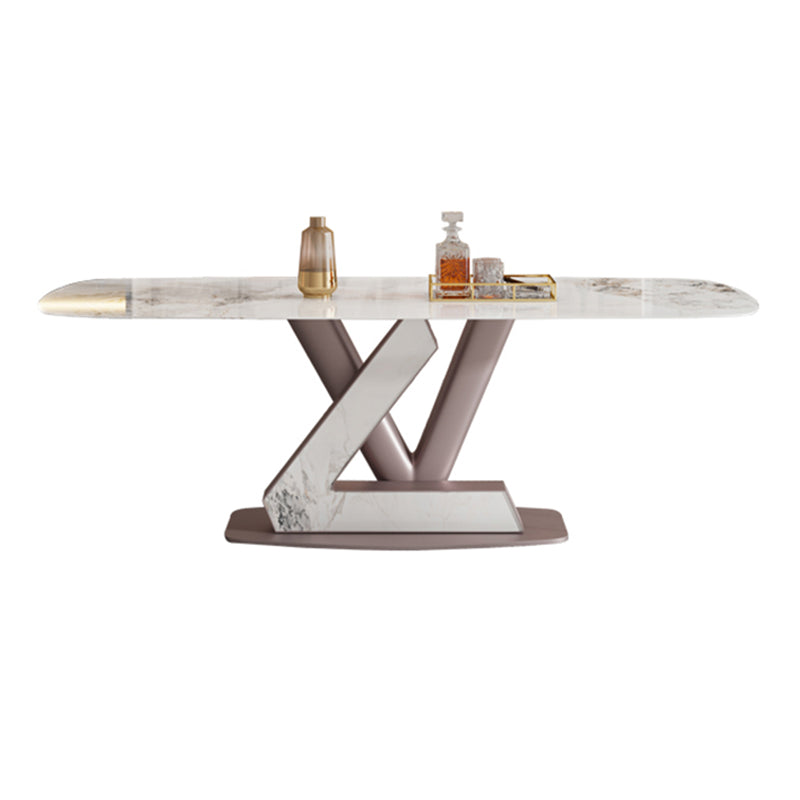 Modern Sintered Stone Dining Table Set 1/2/5/7 Pieces Rectangle Dining Set