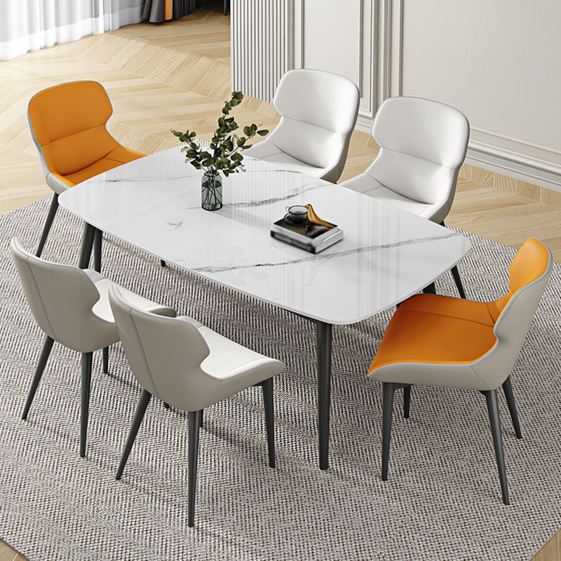 Sintered Stone Dining Table Industrial Dining Room Table for Kitchen