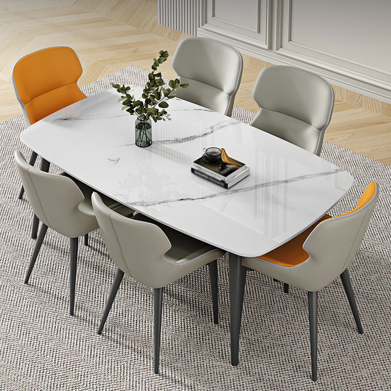 Sintered Stone Dining Table Industrial Dining Room Table for Kitchen