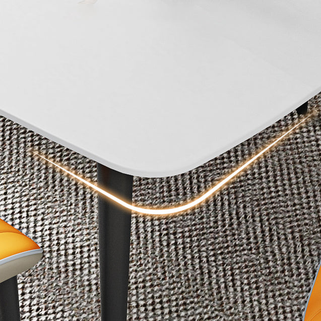 Sintered Stone Dining Table Industrial Dining Room Table for Kitchen