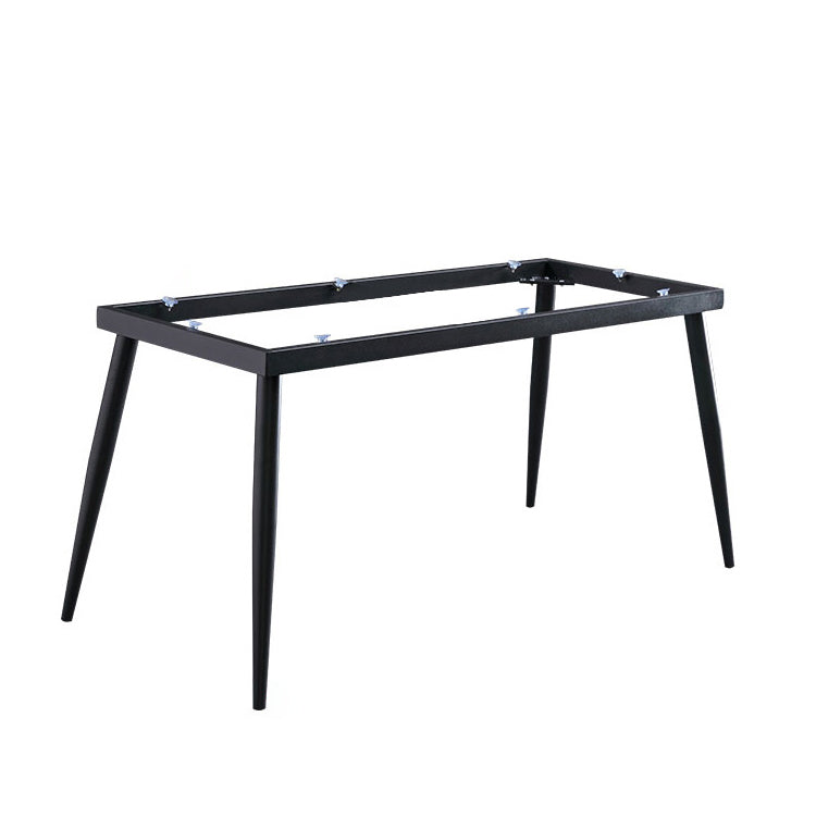 Stone Top Table 4 Legs Rectangle Dining Table for Home Kitchen Dinner