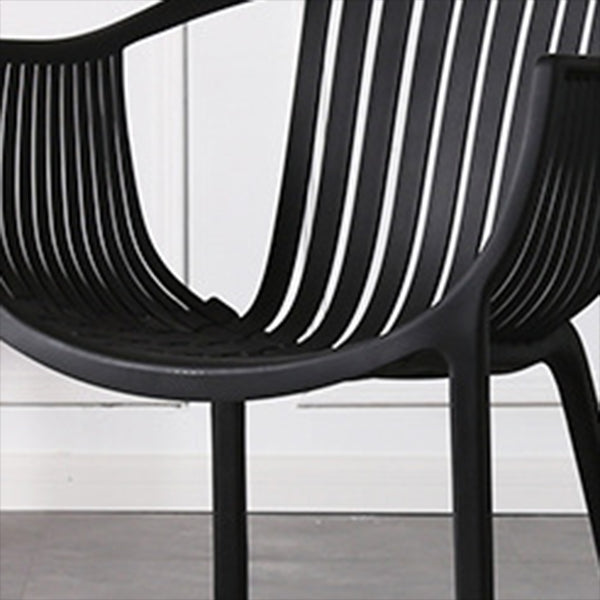 Contemporary Dining Chairs Arm Chair with Plastic Legs for Home