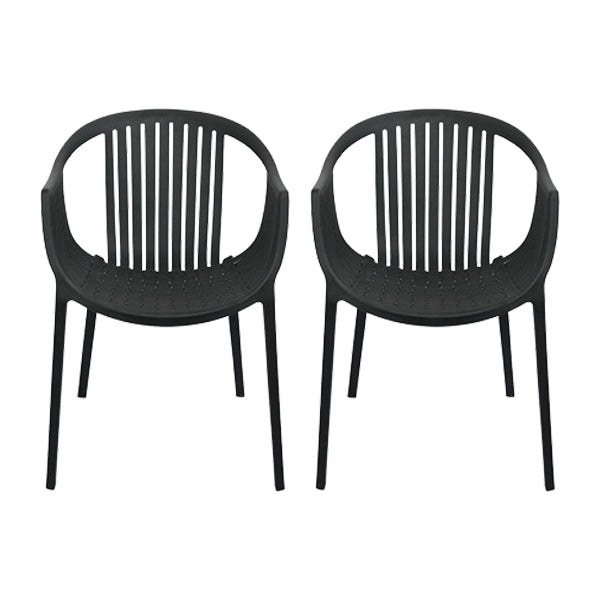 Contemporary Dining Chairs Arm Chair with Plastic Legs for Home
