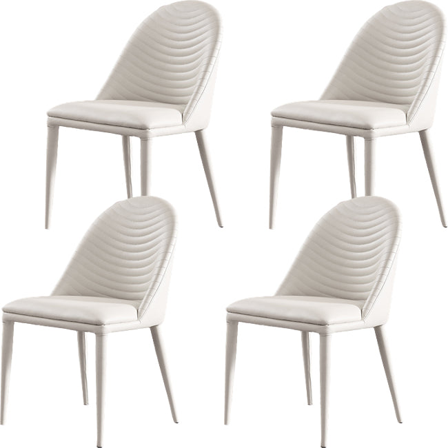 Parsons Dining Room Chair Upholstered Armless Dining Chairs for Home