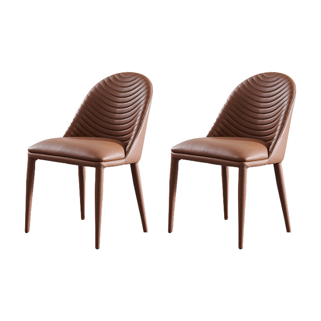 Parsons Dining Room Chair Upholstered Armless Dining Chairs for Home